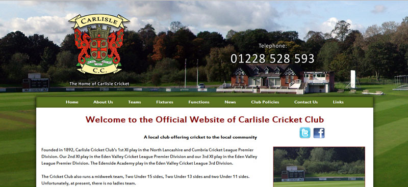 Click here to visit the Carlisle Cricket Club Website