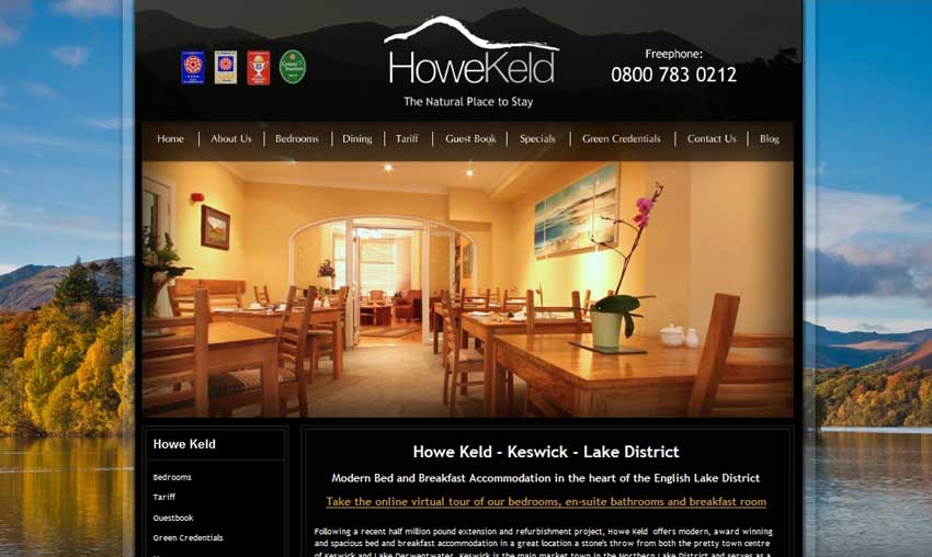 Howe Keld, Luxury Keswick Accomodation - click to view their website